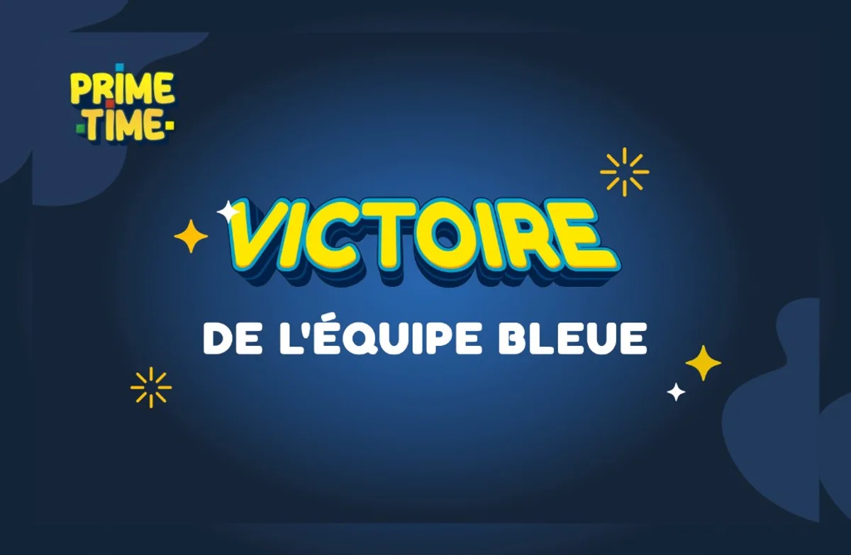 Écran de victoire d'une équipe